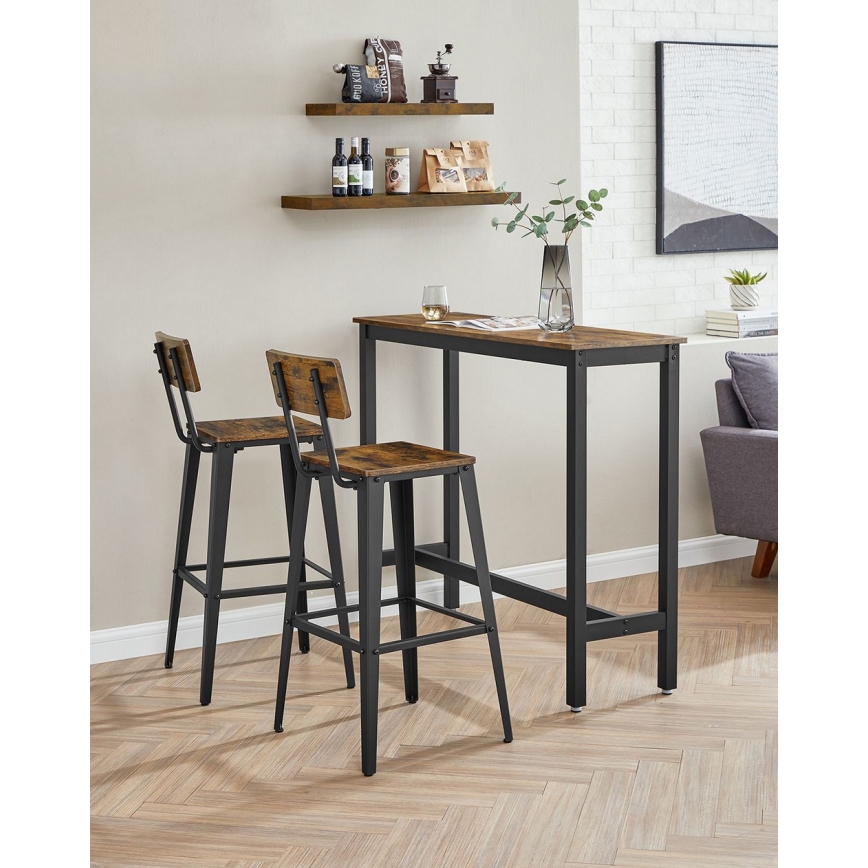 Bárszék AVEN barna/fekete