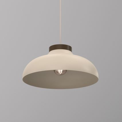 BASCA kábeles függőlámpa 1xE27/15W/230V bézs/barna