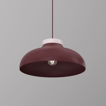BASCA kábellel függesztett lámpa 1xE27/15W/230V bordó/krém