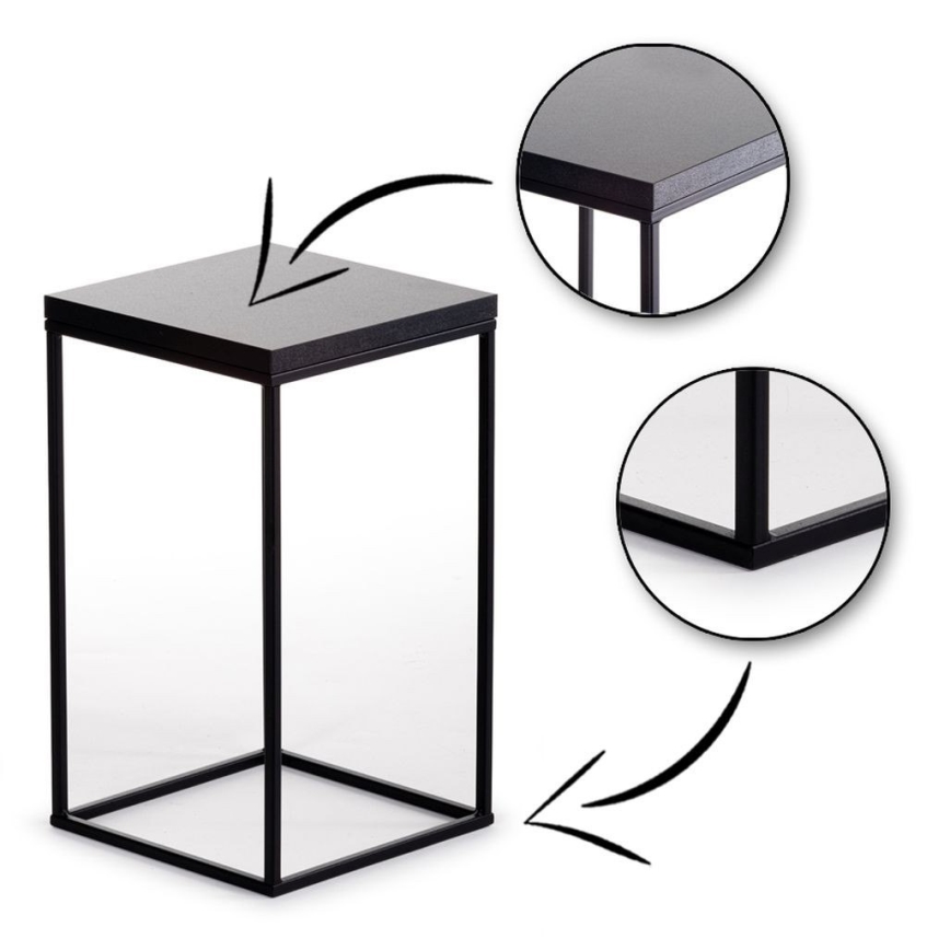 BASICLOFT virágtartó állvány 40x24 fekete