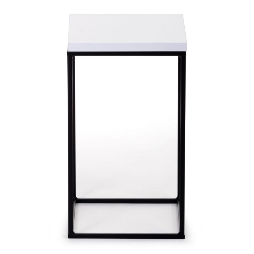 BASICLOFT virágtartó állvány 40x24 fehér/fekete