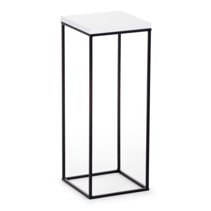 Virágállvány BASICLOFT 60x24 fekete/fehér