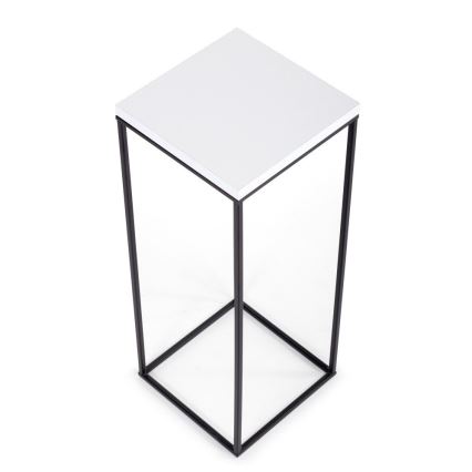 Virágállvány BASICLOFT 60x24 fekete/fehér