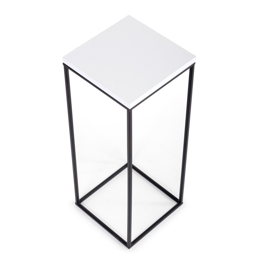 Virágállvány BASICLOFT 60x24 fekete/fehér