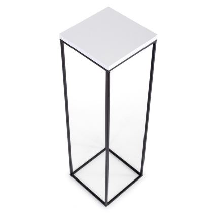 Virágállvány BASICLOFT 80x24 fekete/fehér