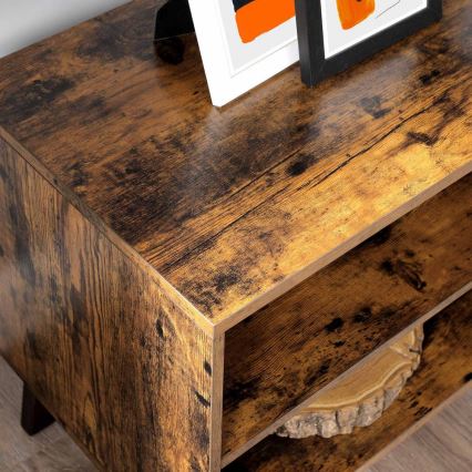 BASTOR TV-állvány barna/fekete