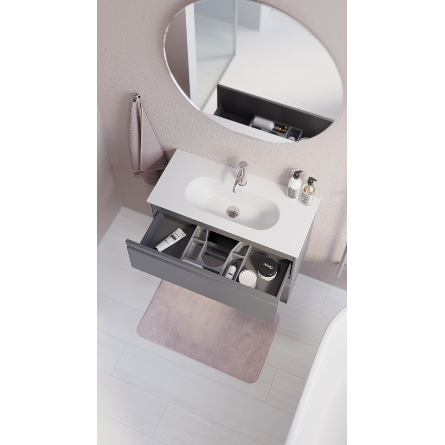 BATH DELUXE 01-080-00-58-00 - Fürdőszoba tükör NORDBORG átm. 80 cm