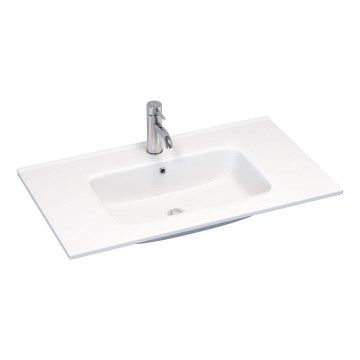 BATH DELUXE 06-080-27-11-00 - Süllyesztett mosdó LILLESNAD 81x46 cm kerámia/fehér