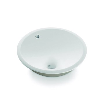 Bathco 0052 - Süllyesztett mosdó CERDENA, átmérő 38 cm, porcelán/fehér
