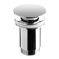 Bathco 0211 - Mosdókagyló leeresztő túlfolyóval CLICK-CLACK, átmérő 6 cm, fényes króm