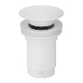 Bathco 0212BL - mosdó leeresztő CLICK-CLACK túlfolyó nélkül, Ø 6 cm, matt fehér