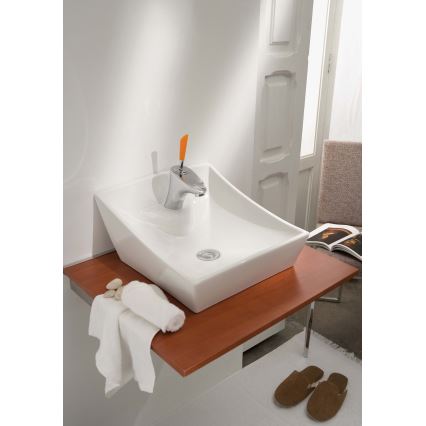 Bathco 4002 - SORIA ráültetett mosdó 40x41 cm porcelán/fehér