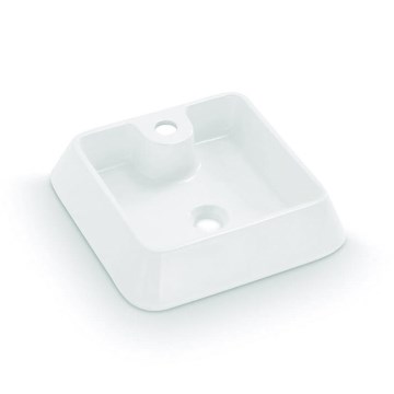 Bathco 4003 - GALICIA ráültethető mosdó 40x40 cm porcelán/fehér