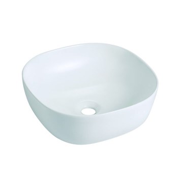 Bathco 4071 - OLEA ráépíthető mosdó 41x41 cm porcelán/fehér