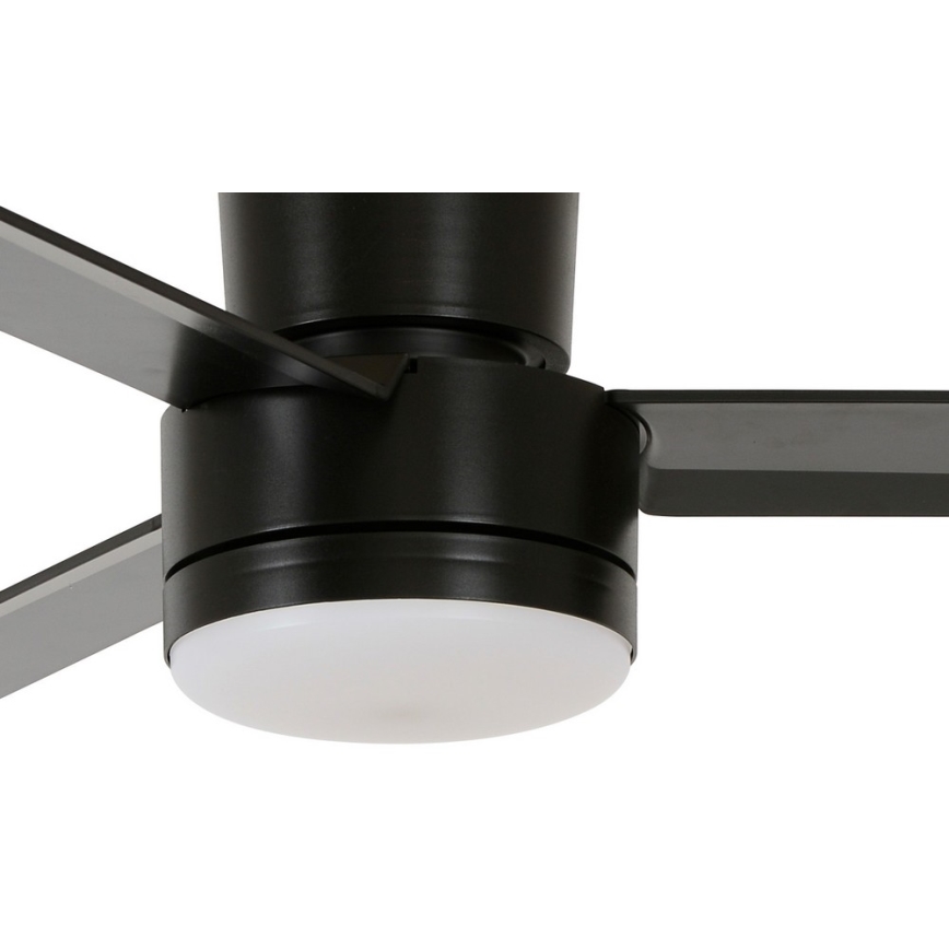 BAYSIDE 213037 - LED mennyezeti ventilátor LAGOON GX53/17W/230V fekete + távirányító