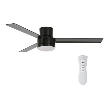 BAYSIDE 213037 - LED Mennyezeti ventilátor LAGOON GX53/17W/230V fekete + távirányítás