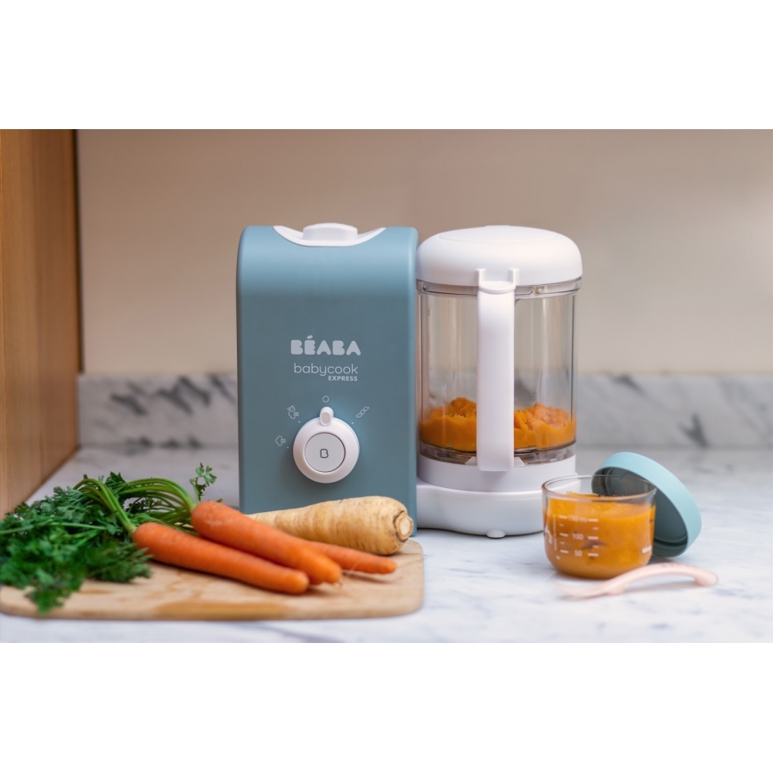 Beaba - 2 az 1-ben gőzölős főző BABYCOOK EXPRESS kék