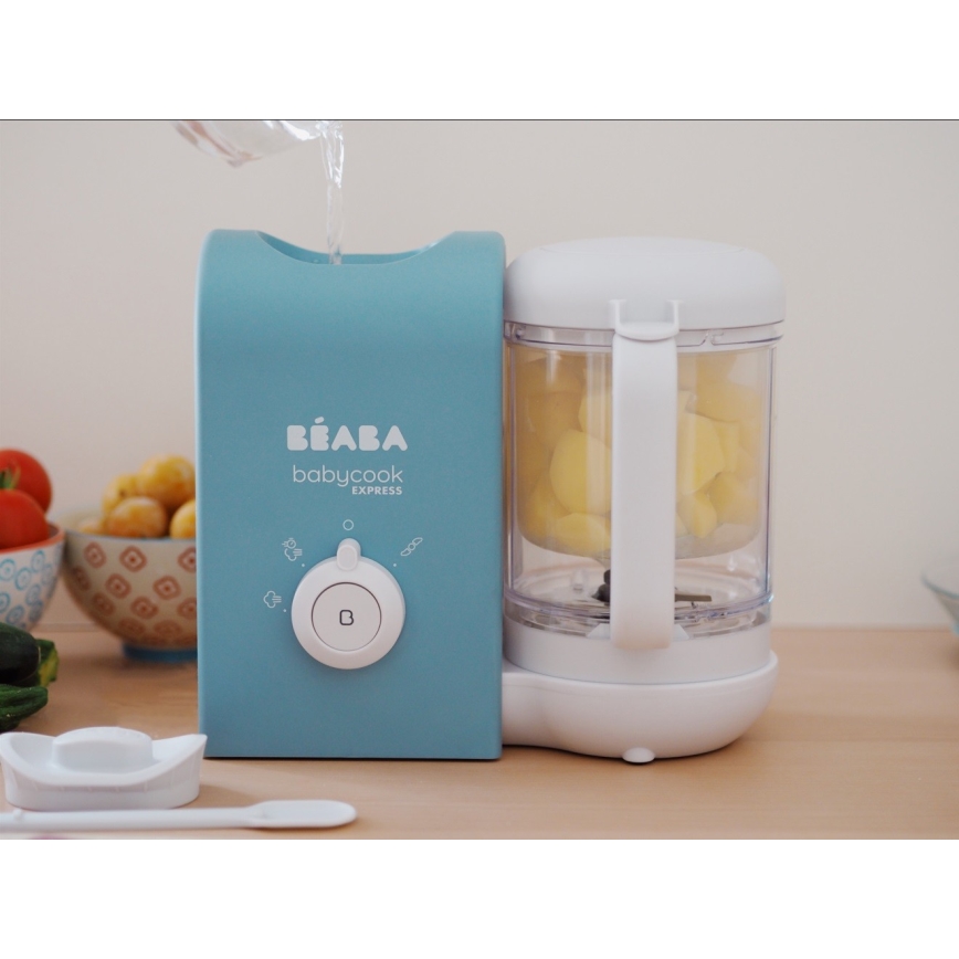 Beaba - 2 az 1-ben gőzölős főző BABYCOOK EXPRESS kék