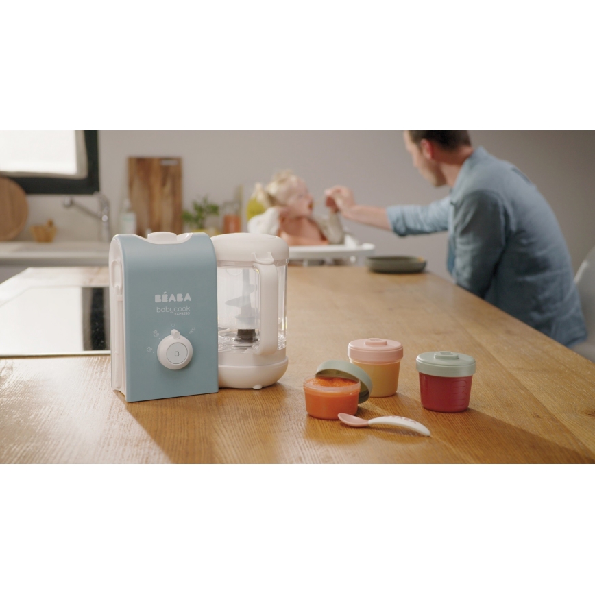 Beaba - 2 az 1-ben gőzölős főző BABYCOOK EXPRESS kék