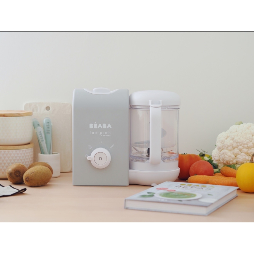 Beaba - 2 az 1-ben gőzölős főző BABYCOOK EXPRESS szürke