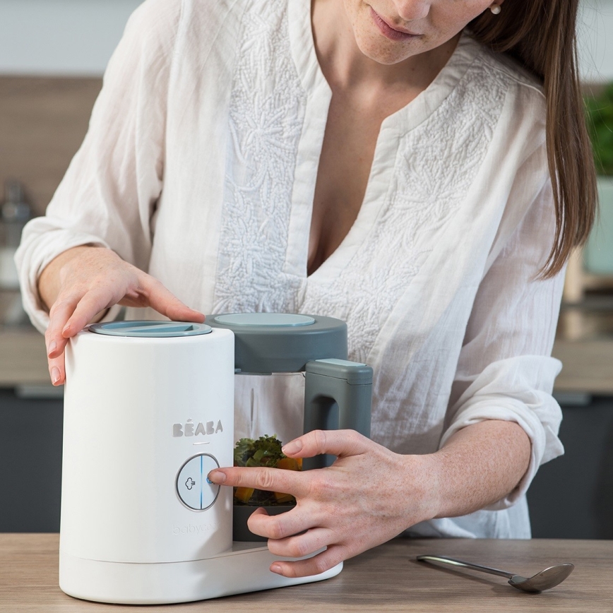 Beaba - 2 az 1-ben gőzölő BABYCOOK NEO fehér/szürke