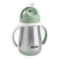 Beaba - 250 ml hőszigetelt pohár szívószállal, zöld