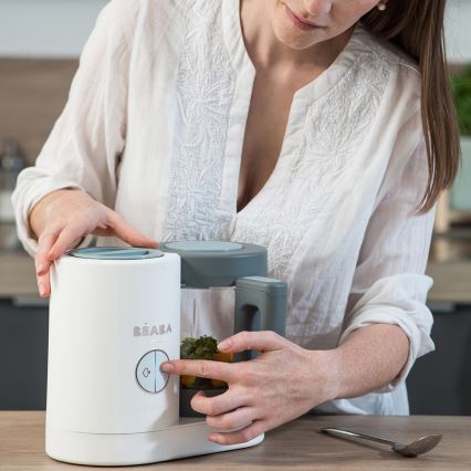 Beaba - BABYCOOK NEO 2 az 1-ben gőzölős főző, zöld/fehér