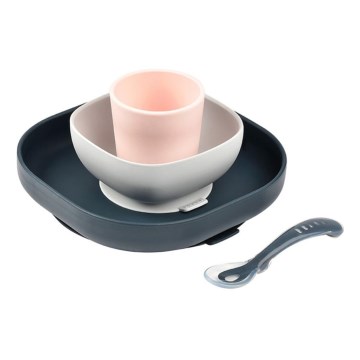 Beaba - Gyermek étkészlet Night blue 4 db