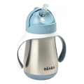 Beaba - Hőszigetelt pohár szívószállal, 250 ml, kék