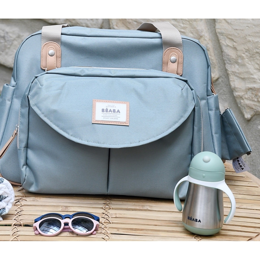 Beaba - Hőszigetelt pohár szívószállal 250 ml zöld