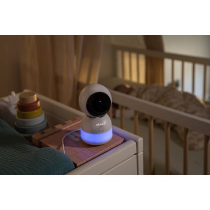 Beaba - Okos, újratölthető babamonitor ZEN NIGHT 720p 5V 4000 mAh Wi-Fi fehér