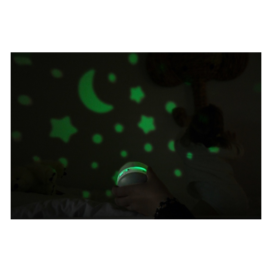Beaba - PIXIE dallamos projektor USB/5V 1300 mAh, zöld