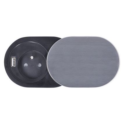 Beépített USB aljzat csúszó fedéllel 10A/230V