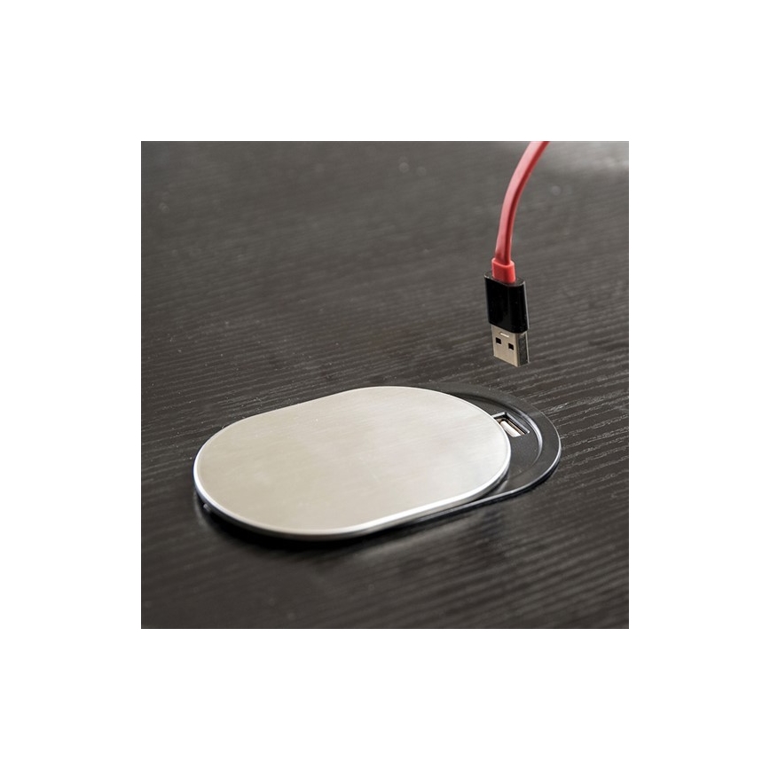 Beépített USB aljzat csúszó fedéllel 10A/230V