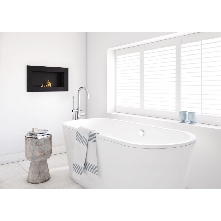 Kratki - Beépíthető BIO kandalló 37,4x64,8 cm 1kW fekete