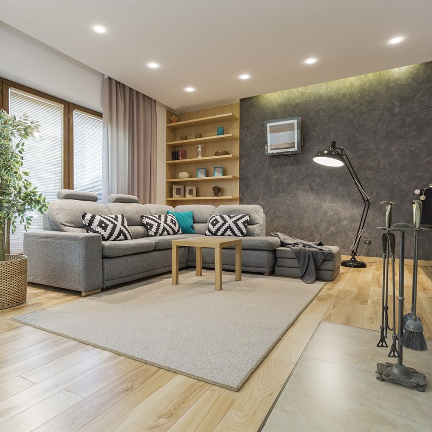 Beépíthető lámpa GU10, 9 cm átmérő, fekete