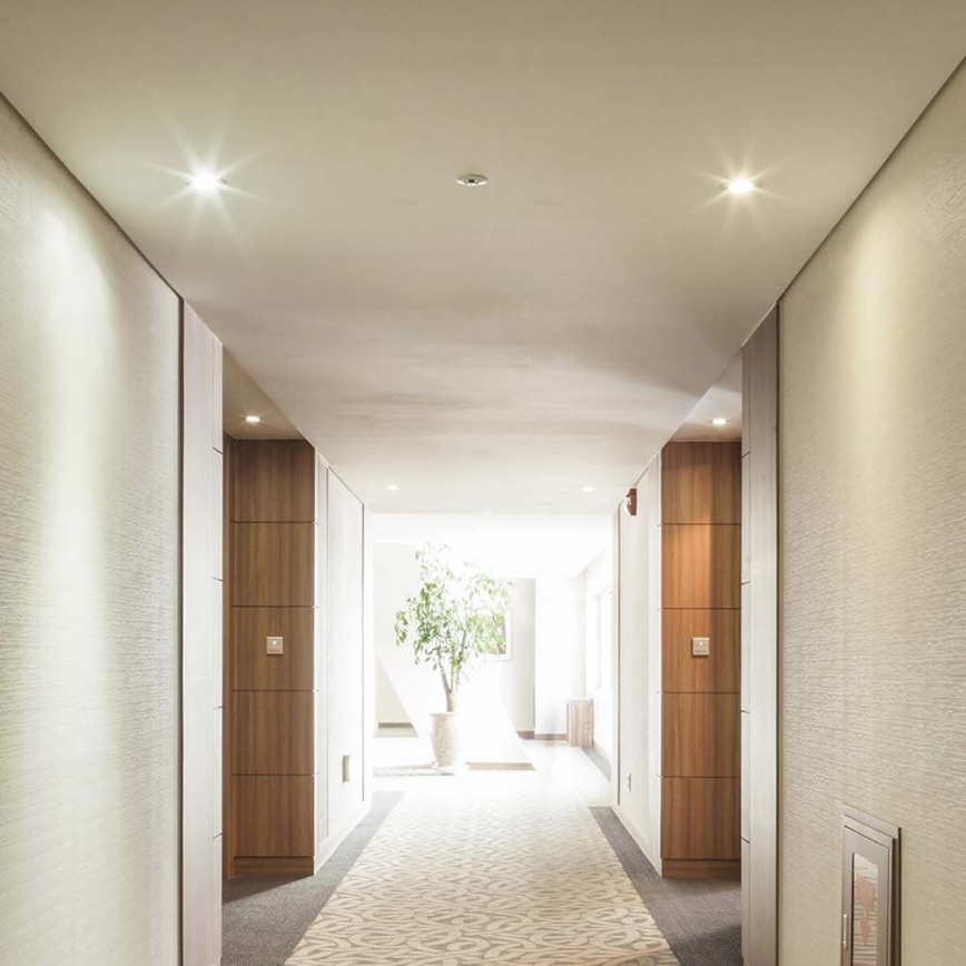 Beépíthető lámpa GU10, 9 cm átmérő, fekete