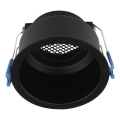 Beépíthető lámpa GU10, 9 cm átmérő, fekete