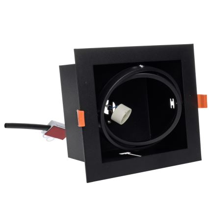 Beépíthető lámpa PLAZA AR111 1xGU10/12W/230V fekete