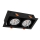 Beépíthető lámpa PLAZA AR111 2xGU10/12W/230V fekete