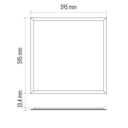 LED fürdőszobaI mennyezeti panel PROFI PLUS LED/40W/230V IP44