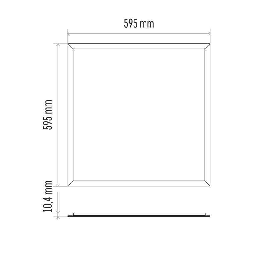 LED fürdőszobaI mennyezeti panel PROFI PLUS LED/40W/230V IP44