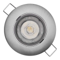 Beépíthető mennyezeti LED lámpatest EXCLUSIVE LED/5W/230V 4000 K ezüstszínű
