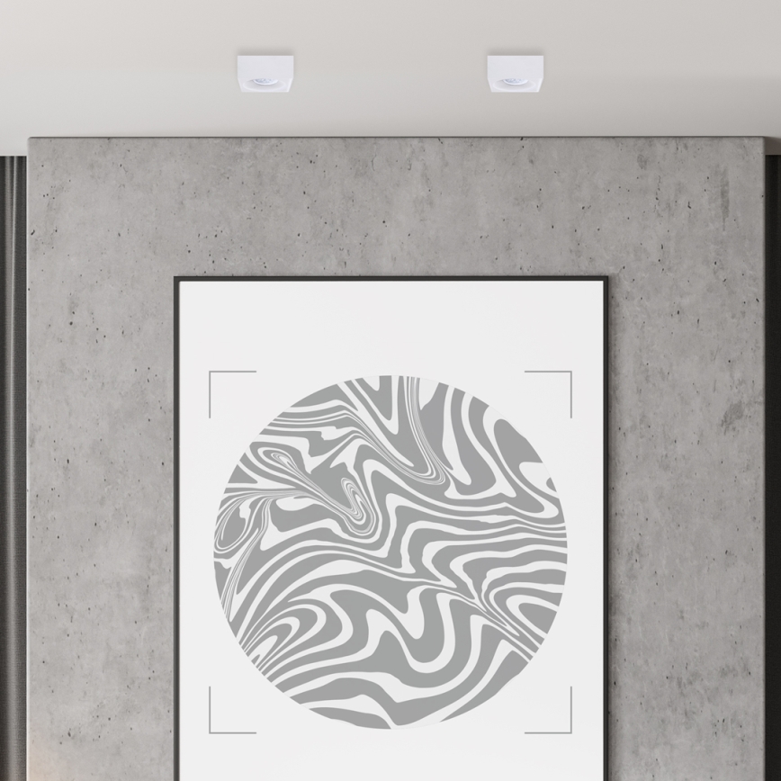 Beépíthető spotlámpa BALI 1xGU5,3/MR16/25W/12V négyzet fehér