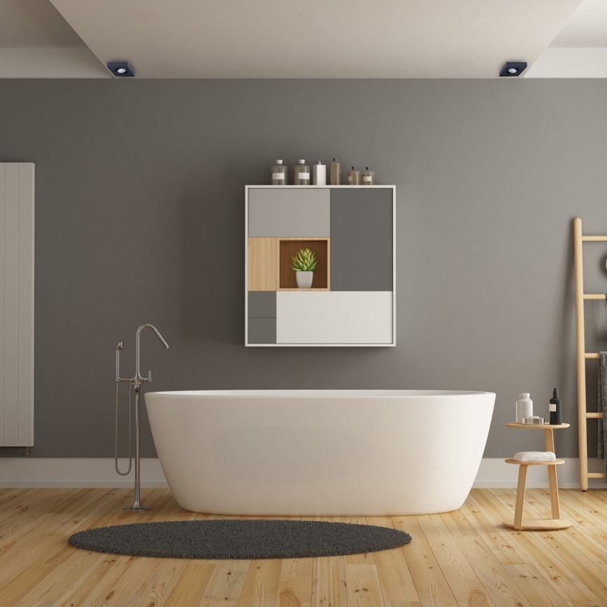 Beépíthető spotlámpa NUSA 1xGU5,3/MR16/50W/12V szögletes fekete