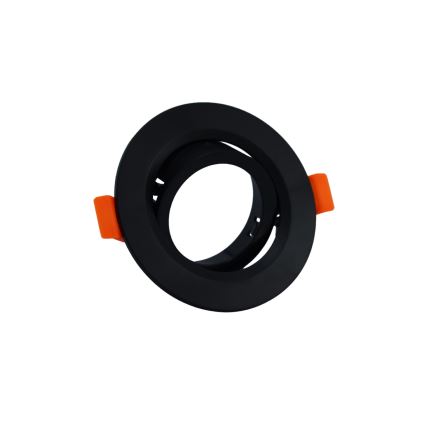 Beépítőgyűrű süllyesztett GU10 lámpához, átmérő 9 cm, fekete