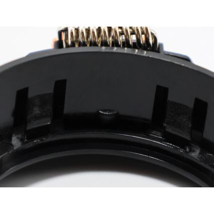 Beépítőgyűrű süllyesztett GU10 lámpához, átmérő 9 cm, fekete