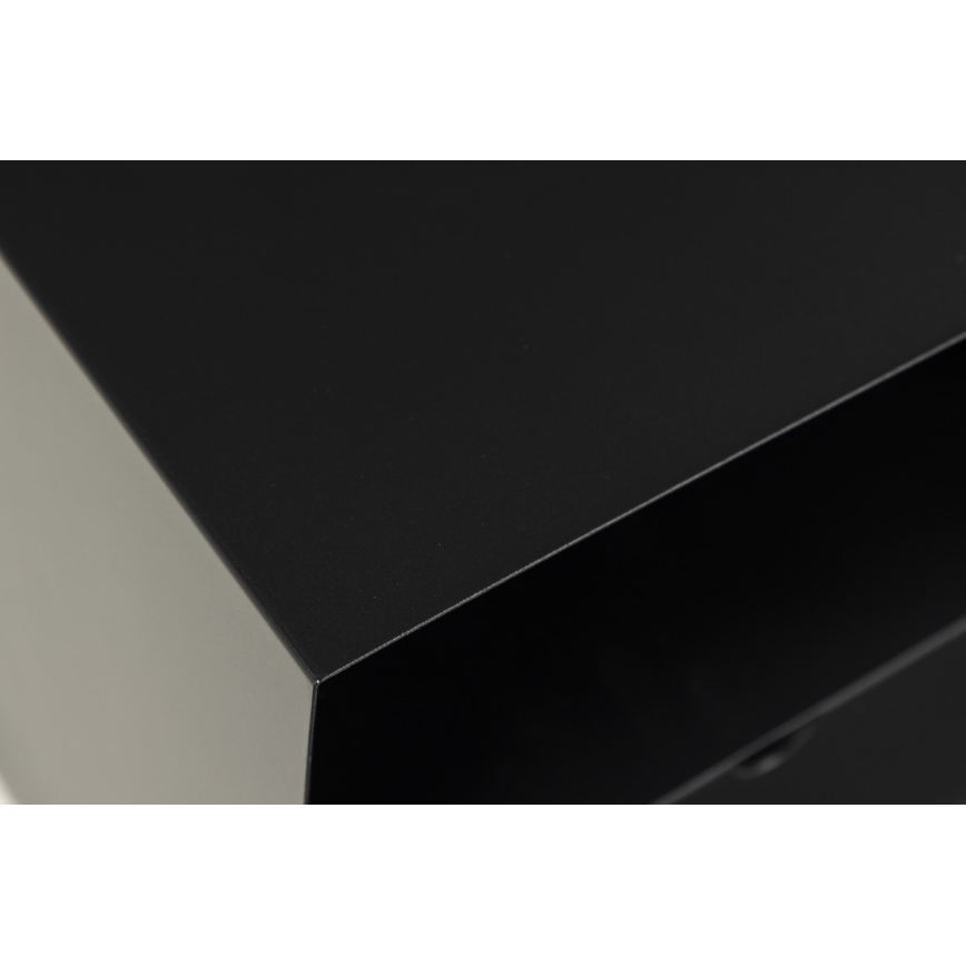 BEKIM fekete falra szerelhető éjjeliszekrény