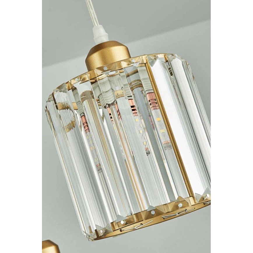 BELLA kábeles függőlámpa 3xE27/40W/230V, arany