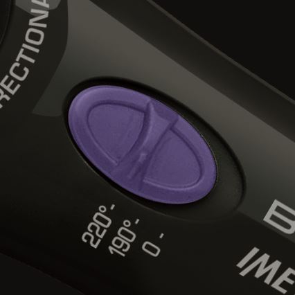 Bellissima 11307 - Forgó hajgöndörítő RICCI&CURL 230V fekete/lila